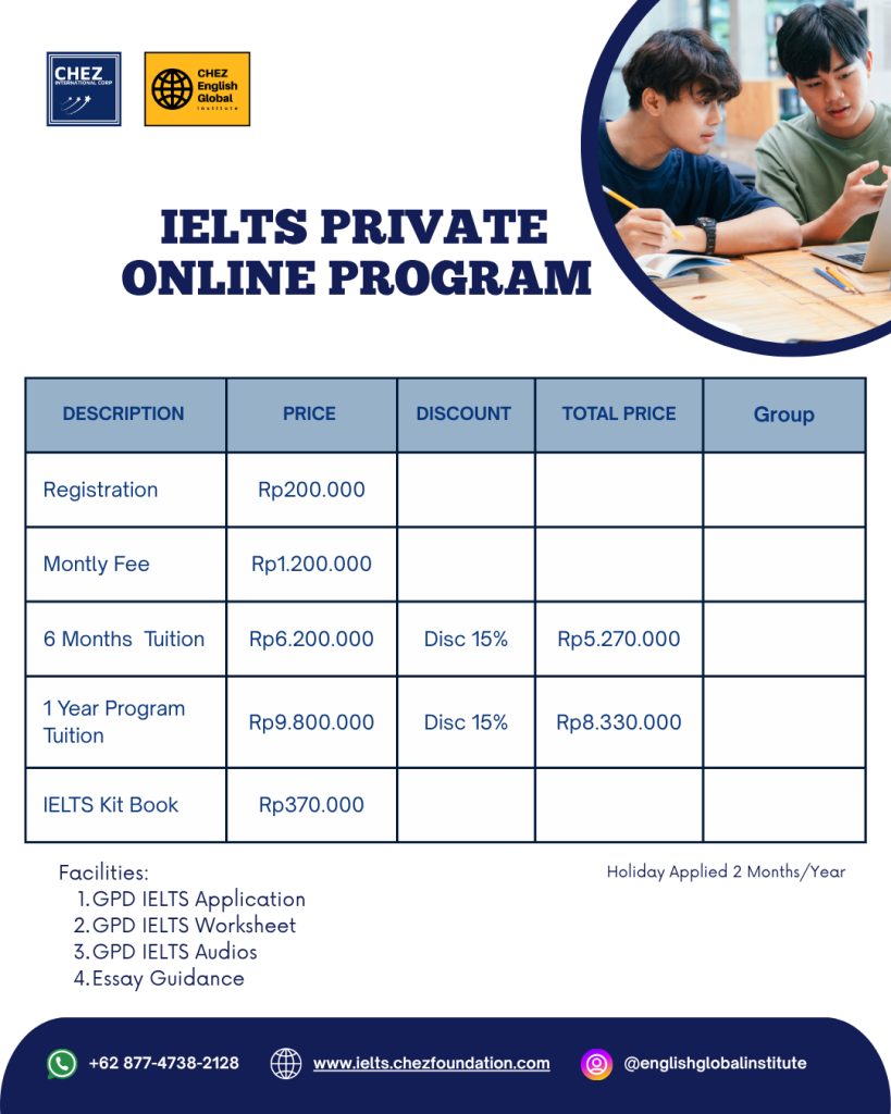 IELTS Private Online Program