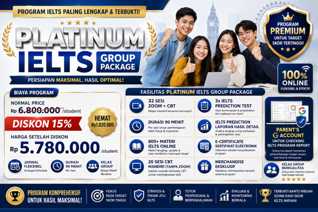 Group PLATINUM IELTS Package