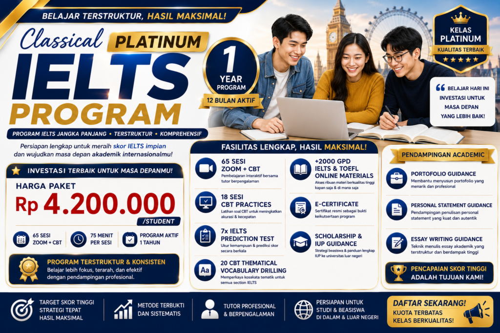 Classical Platinum IELTS Program 1 Year